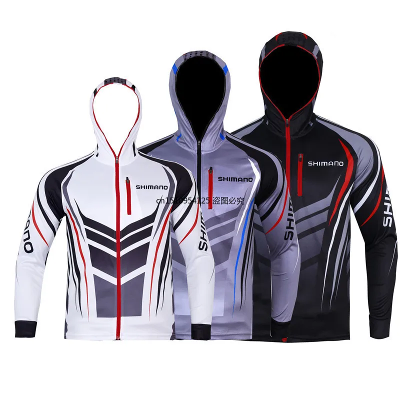 

New Summer Autumn Shimanos Fishing Clothes Anti-Mosquito Hood Long Sleeve Fishing Jerseys Anti-Uv Fast Drying Breathable Hoodie