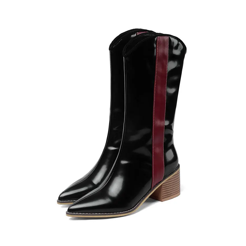 ESVEVA/модные женские ботинки из искусственной кожи с острым носком разноцветные