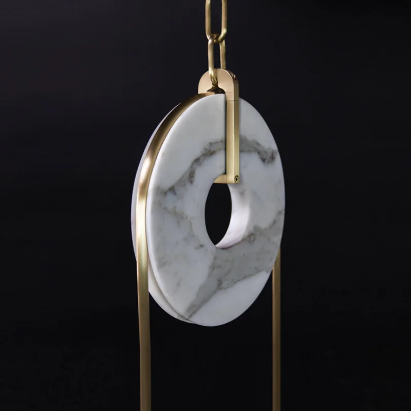 

Postmodern light luxury marble chandelier, designer model room personality, artistic simplicity, stone creative chandelier