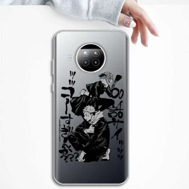

Jujutsu Kaisen Phone Case Transparent for Xiaomi mi Redmi note 10 t 8 9 pro lite 11 Samsung S 8 9 10 20 plus ultra