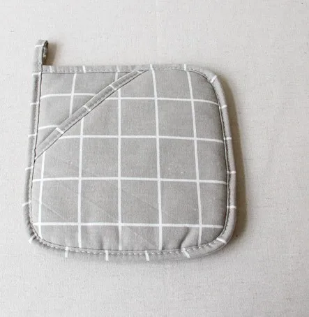 

4pcs Anti-scalding Pads Potholders Kitchen Oven Pocket For With Design Lanyard Heat Resistant Sets Thicken Cotton