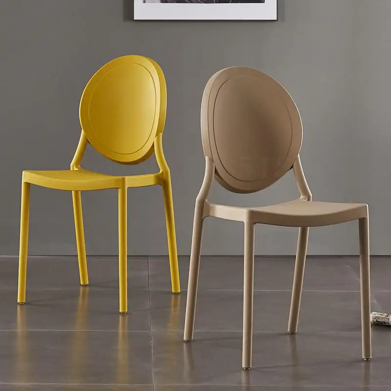 Современный минималистичный пластиковый стул скандинавский офисный домашний