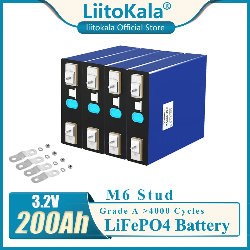 

Литий-железо-фосфатная батарея LiitoKala, 3,2 в, 3,2 Ач, в, 3C