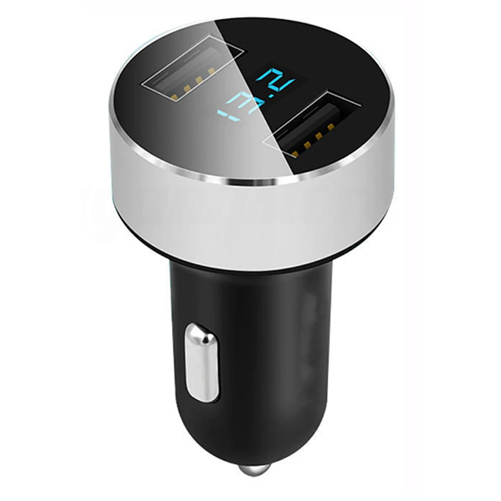 Круглый Многофункциональный 5V 3.1A двойной USB Quick Charge термостат Защита из