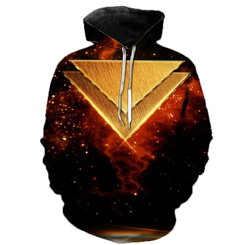 

Autumn and Winter Men and Women Sweater Mysterious Triangle 3d Printing Sweater Casual Sweater Street Cool Sweater