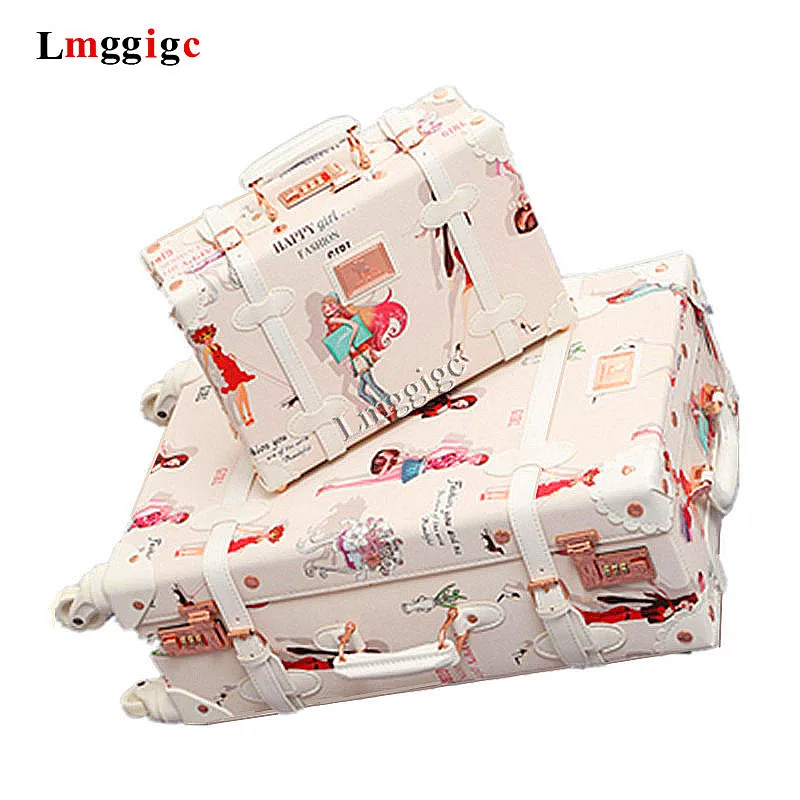 Женская сумка для багажа в стиле ретро с сумочкой косметический Чехол 20