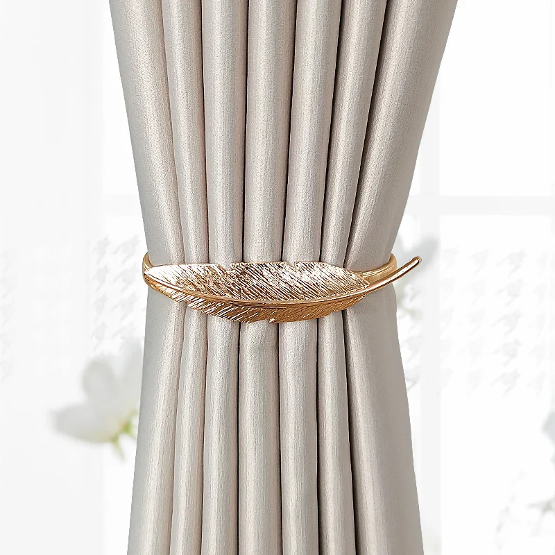 

1Pair Curtain Tie Rope Straps Modern Creative Metal Spring Rope Curtain Buckle Lace Storage Belt Curtain Decor Tie Buckle