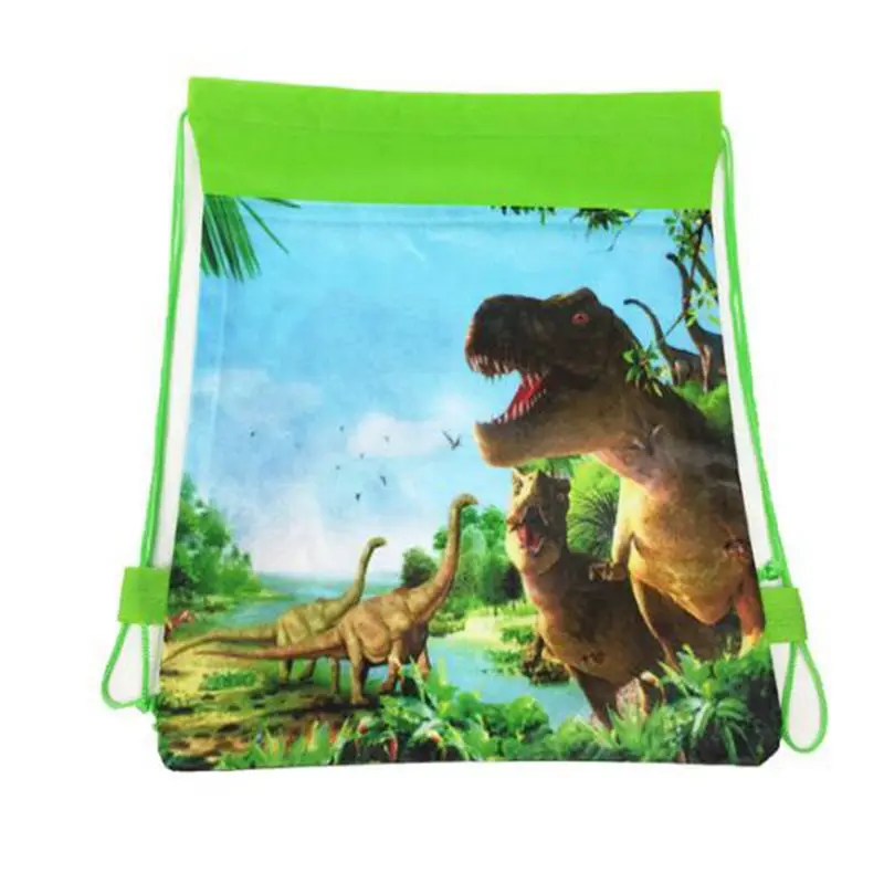 1 шт. сумки на шнурке с динозавром из мультфильма Детские рюкзаки обувь для