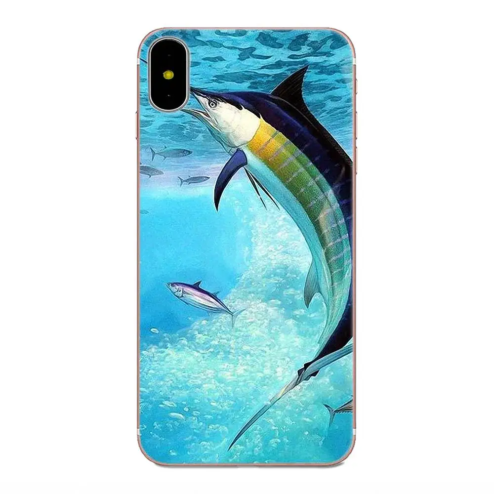 Модный мягкий термополиуретановый принт с изображением тунца и рыбы для Huawei Mate 30