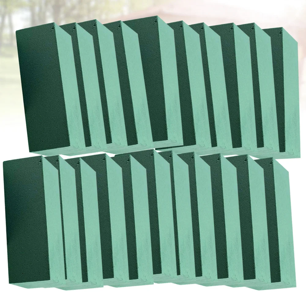 

5Pcs Creative Floral Block Flower Brick Mud Florist Supplies Home Garden Decoration Green