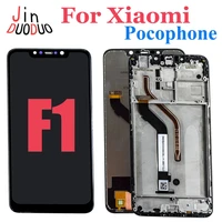 6 18 for xiaomi pocophone f1 lcd display touch screen digitizer assembly for xiaomi poco f1 lcd