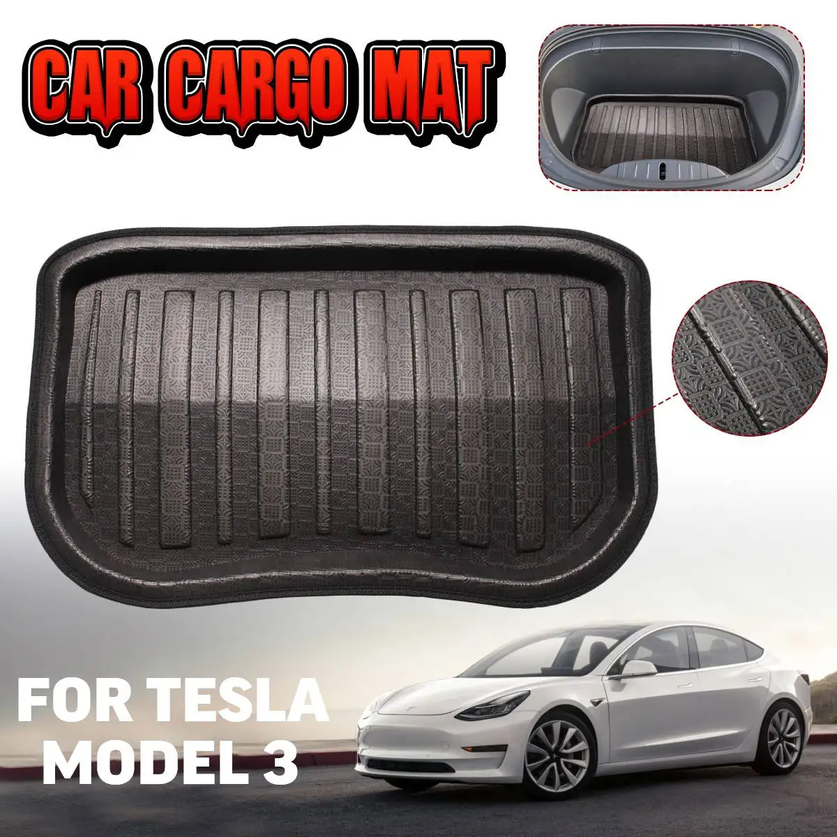 Коврик для багажника Tesla Model 3 коврик Матовый груза |