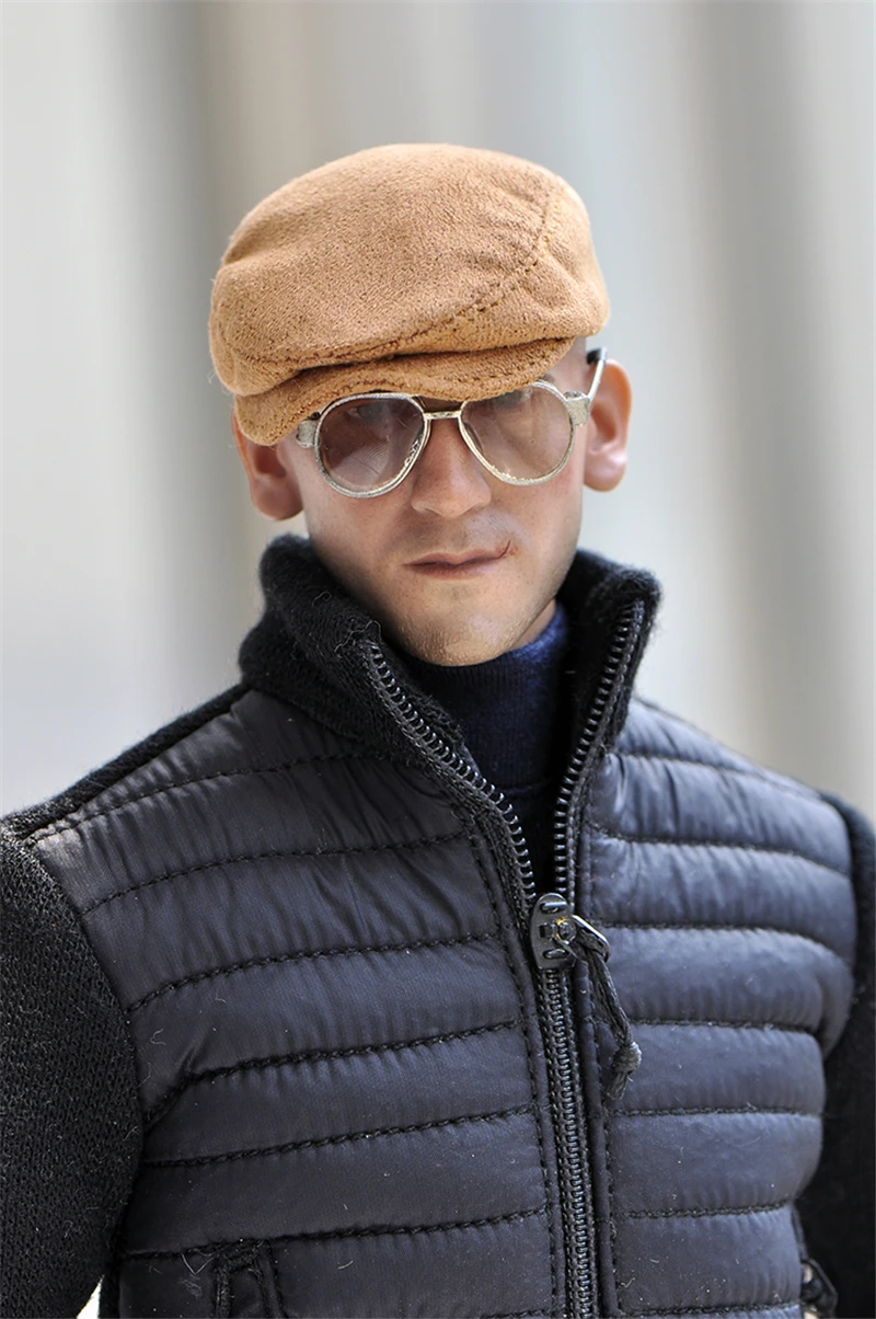 

1/6 Scale Men's British Duck Cap Beret Handmade Hat for 12" Male Action Figure Body Soldiers Film Star Toys