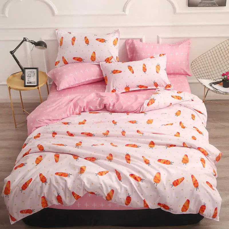 3pcs Dark Purple Background And Small Moon Spread Printed Bedding Set Single/Twin/Queen/King Size | Дом и сад