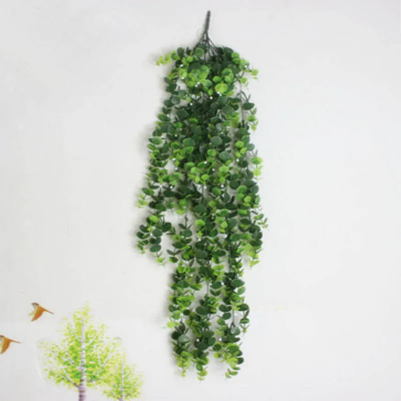 

2Pcs Artificial Hanging Plant Simulation Rattan Plant Wedding Background Wall Decoration Home Hanging Basket Filler