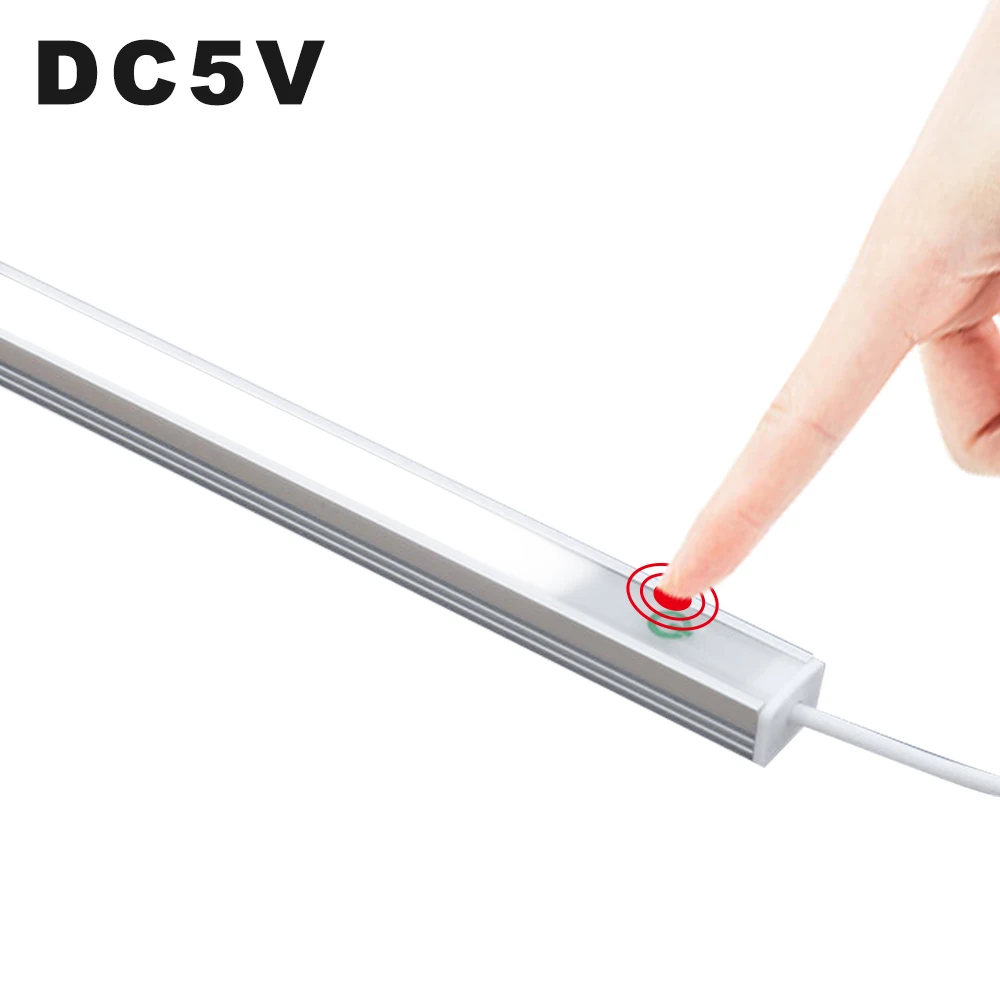 DC5V светодиодный светильник s USB сенсорный переключатель под шкаф плавное