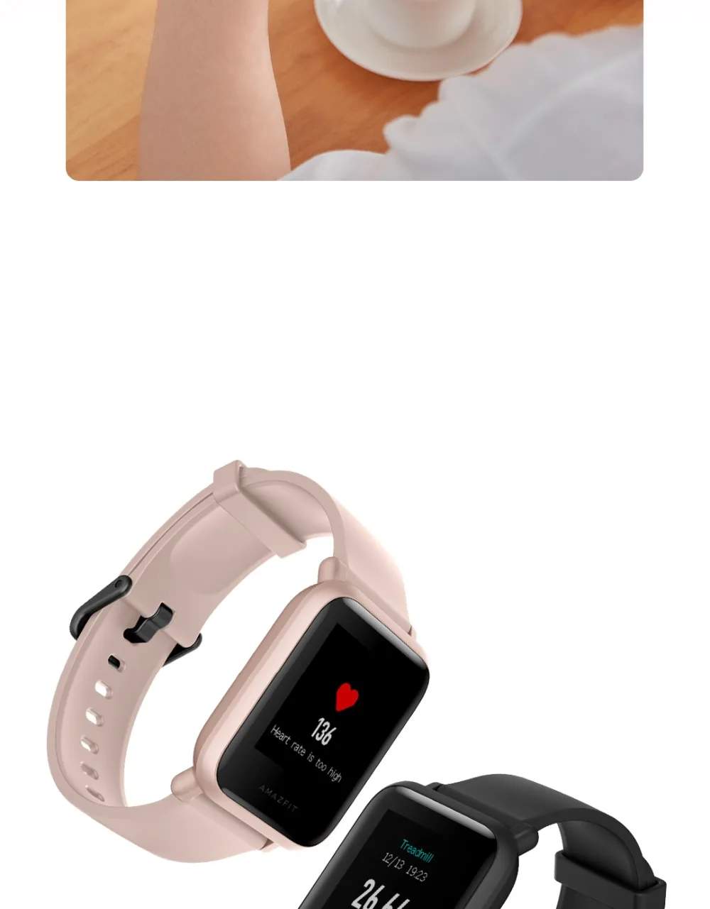 Смарт-часы Huami Amazfit Bip Lite 2 с глобальной версией,, Xiaomi, gps, 45 дней, батарея, глонесс, Смарт-часы с частотой сердечных сокращений