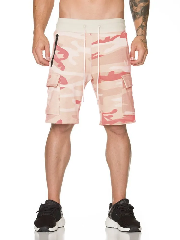 Мускулы Лето Новые Спортивные Повседневные хлопковые шорты для мужчин фитнес