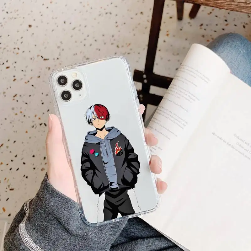 

Hero Academia hot anime Phone Case Transparent for iPhone 11 12 mini pro XS MAX 8 7 6 6S Plus X 5S SE 2020 XR