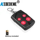 433 МГц пульт дистанционного управления, копировальный код, 4 канала, электрическое клонирование ворот гаража, дверь, авто брелок, 4 кнопки, беспроводной контроллер