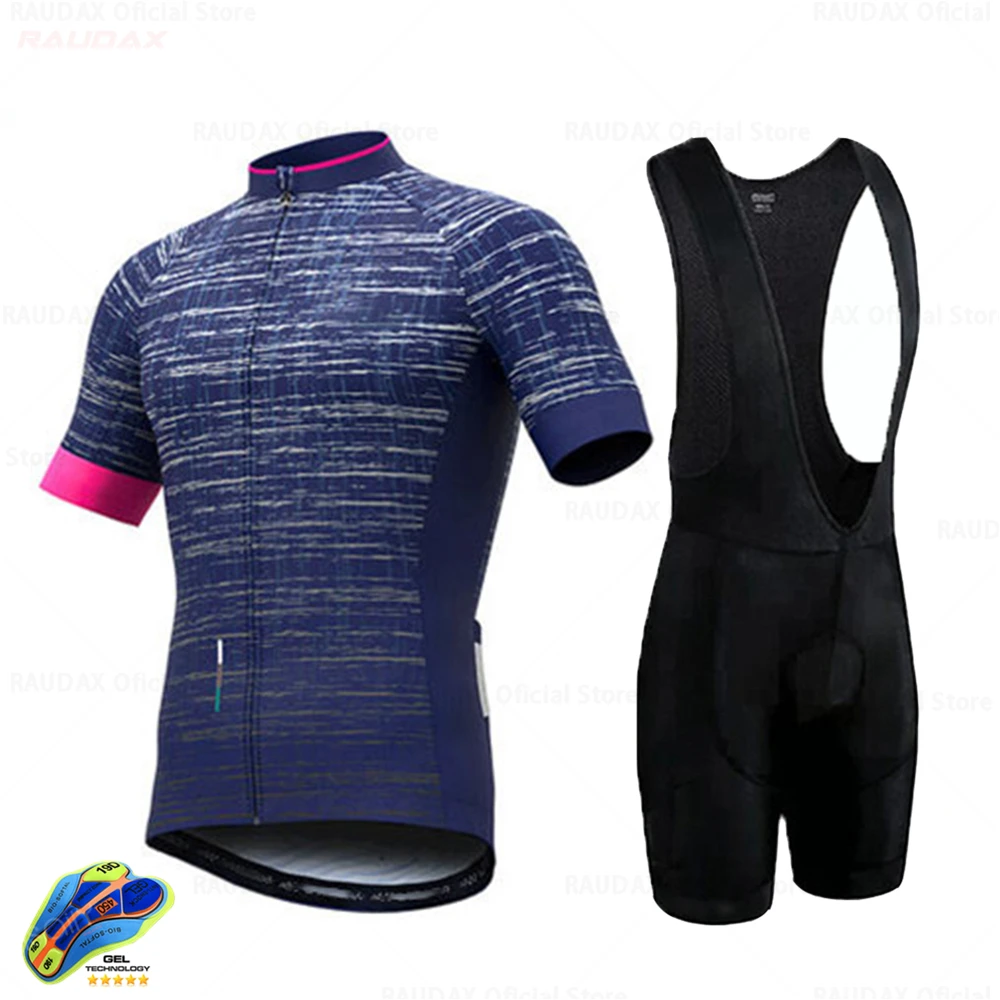 

2021 Raudax Cycling Clothing Ropa Ciclismo Hombre Summer Short Sleeve Cycle Clothes Mtb Bike Uniforme Maillot Ciclismo Triathlon