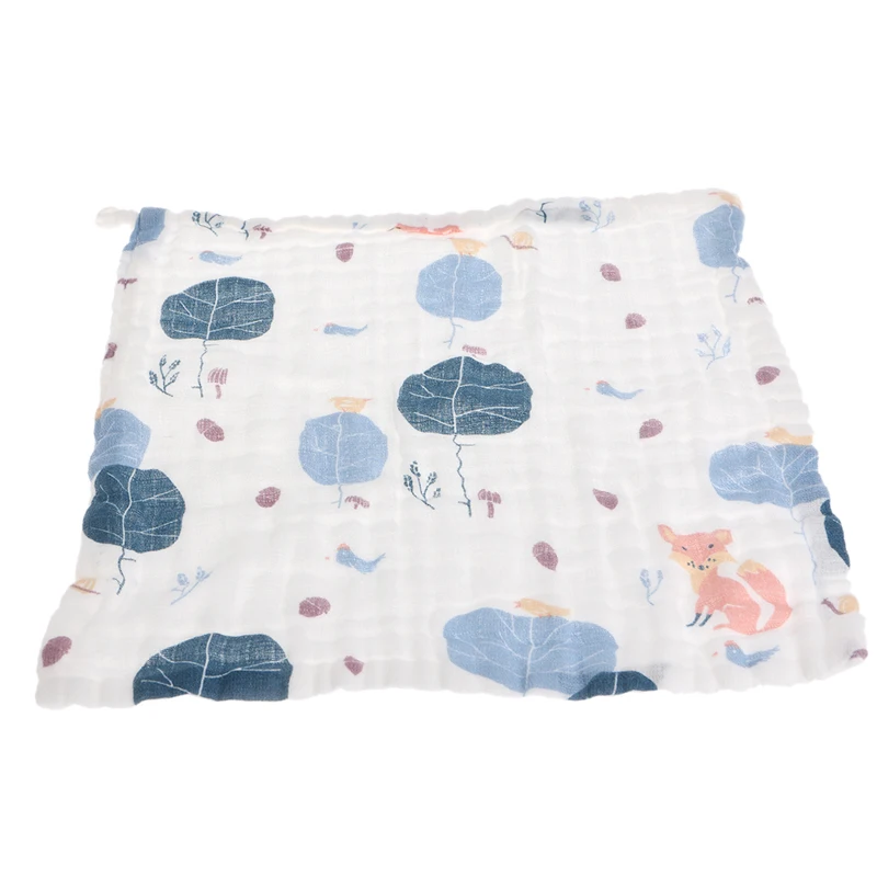 

6 Layers 25x25cm Muslin Cotton Baby Wipe Towel Absorbent Soft Baby Handkerchief P15C