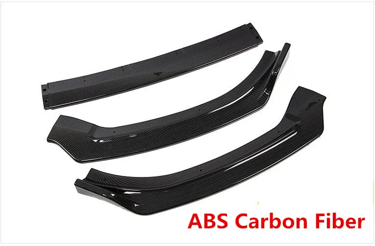 Разветвители для переднего бампера из АБС-углеродного волокна фартуки щитки