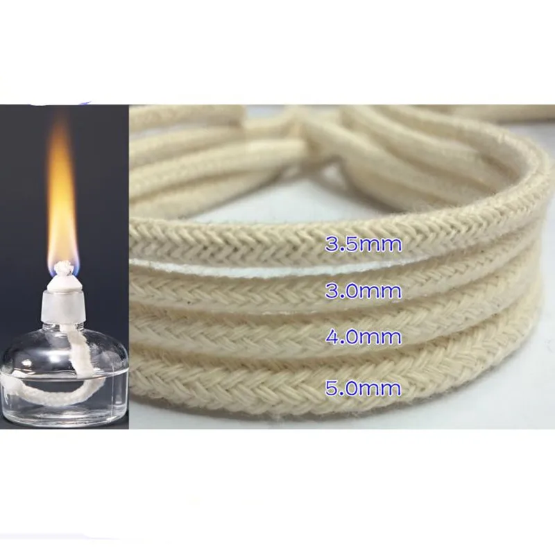 Бездымная спиртовая Лампа фитиль для масла трубка с твердым сердечником из