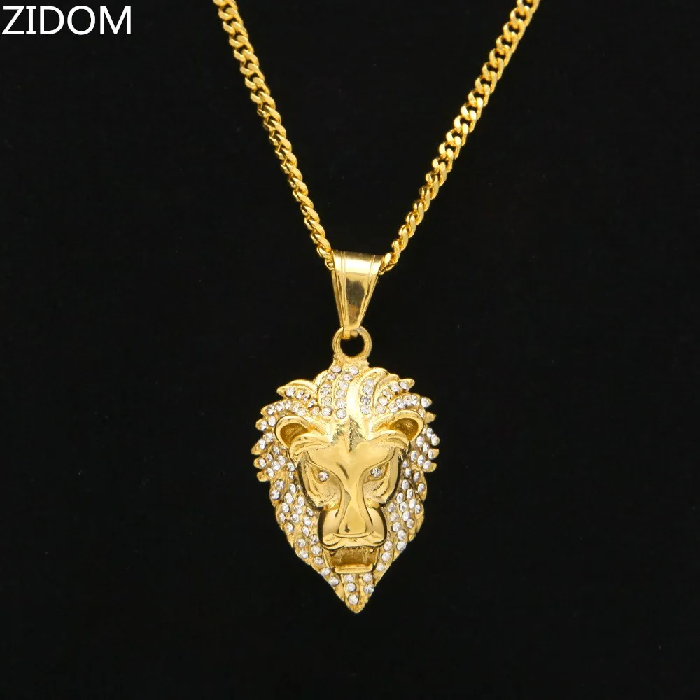 Женское ожерелье с подвеской в виде льва стиле хип хоп|necklace with|pendant necklacelion pendant |