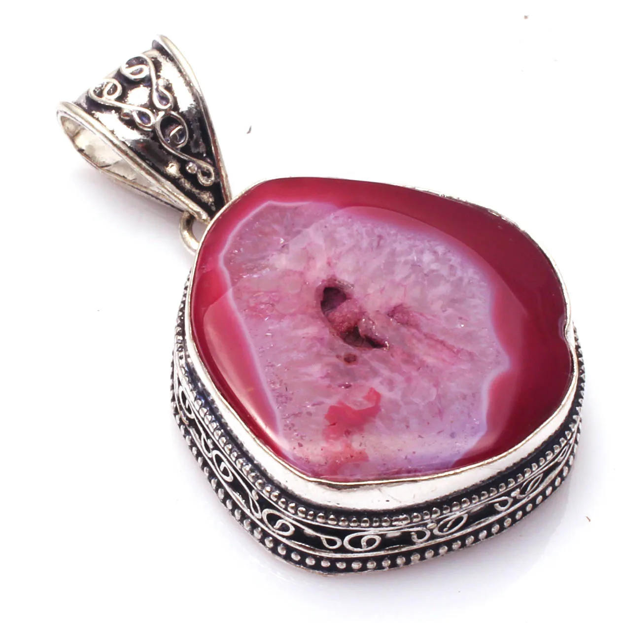 Подлинная кварцевая Друза на солнечной батарее кулон ручной работы для женщин