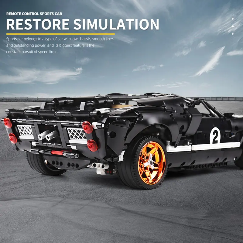 Ешина приложение моторизованный Функция автомобиль MOC-33807 Броды GT40 MK I 1967 модель