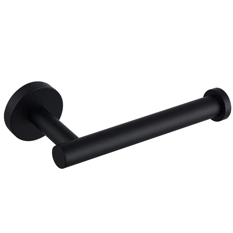 

Black Bathroom Accessories Kit 3 Pcs Bathroom Hardware Set Includes Toilet Paper Holder, Robe Towel Hooks