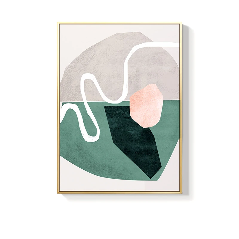 

Nordic Wall Art Canvas Painting Abstract Solid geometric texture color block Art Poster Print Wall Picture for Living Room Decor