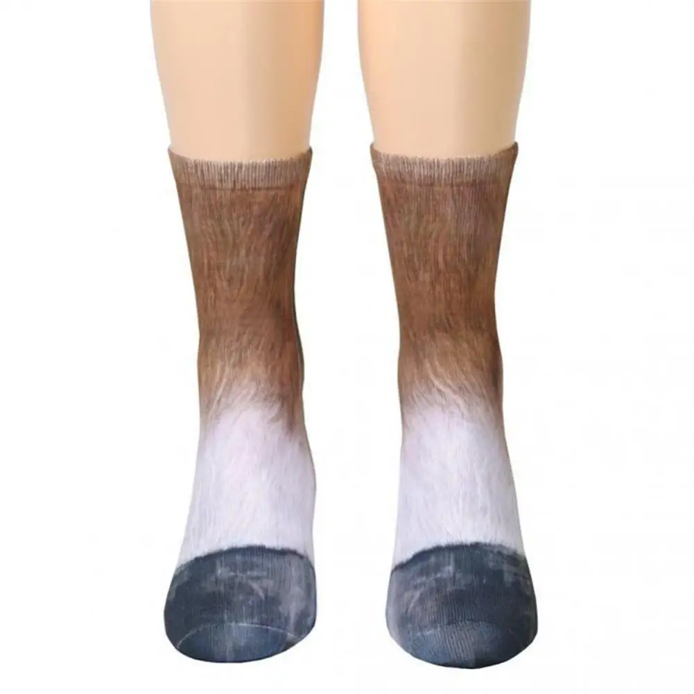 

HOT SALESNew Arrival Fashion Unisex Adults Kids Animal Feet 3D Printed Breathable Middle Tube Socks