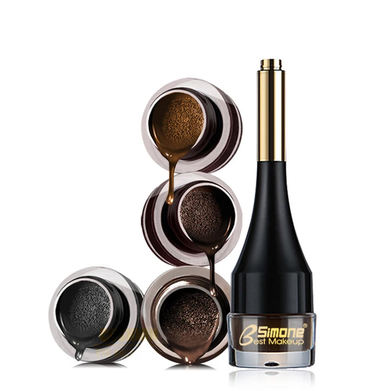 Bsimone Intense Gel Eyebrow Eyeliner Cream Waterproof Makeup Natural Dye Eye Brow Enhancer Black Liner Long Lasting Kit To | Красота и