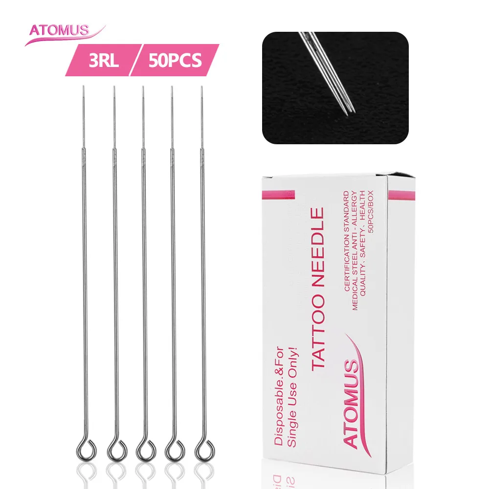 1/3/5/7/9RL Tattoo Needles Needle Permanent Makeup Botas Magnum Aghi Aiguille Tatouage Frivolite Naalden Jetable Medical | Красота и