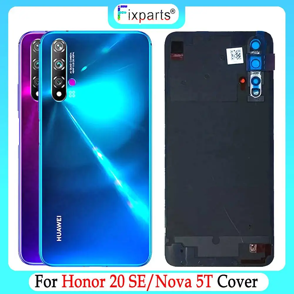 

NEW For Huawei Nova 5t Battery Cover Honor 20 se Rear Door Housing Back Case Replaced Phone For Huawei Honor 20se Battery Cover
