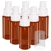 traveling shampoo essential oil emulsion liquid water emulsion cosmetic packaging bottle 60ml capacity brown packaging bottle