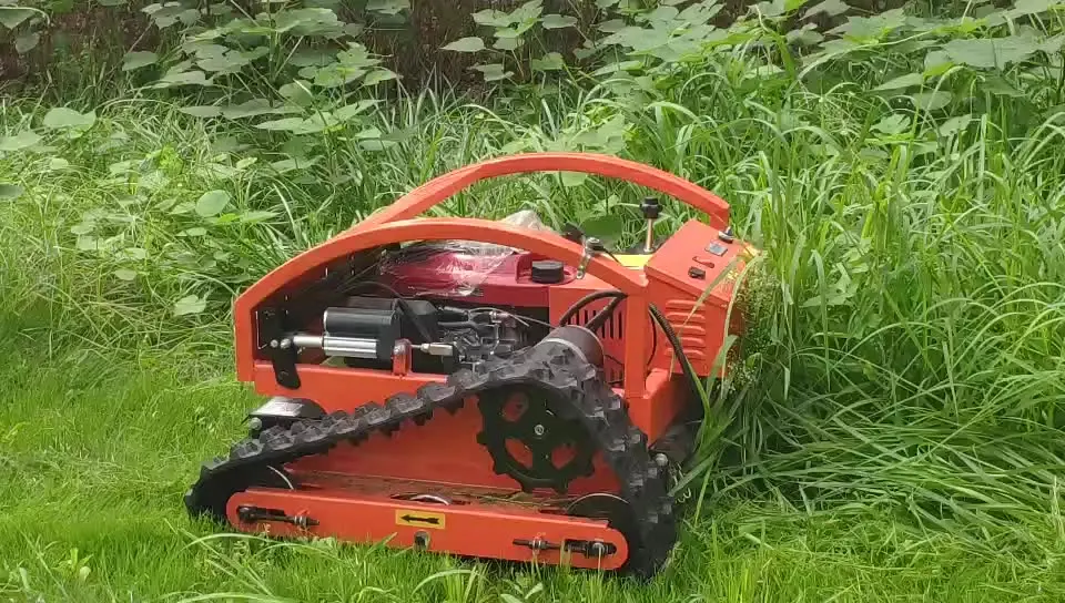 Автоматическая радиоуправляемая газонокосилка робот-газонокосилка бензиновая