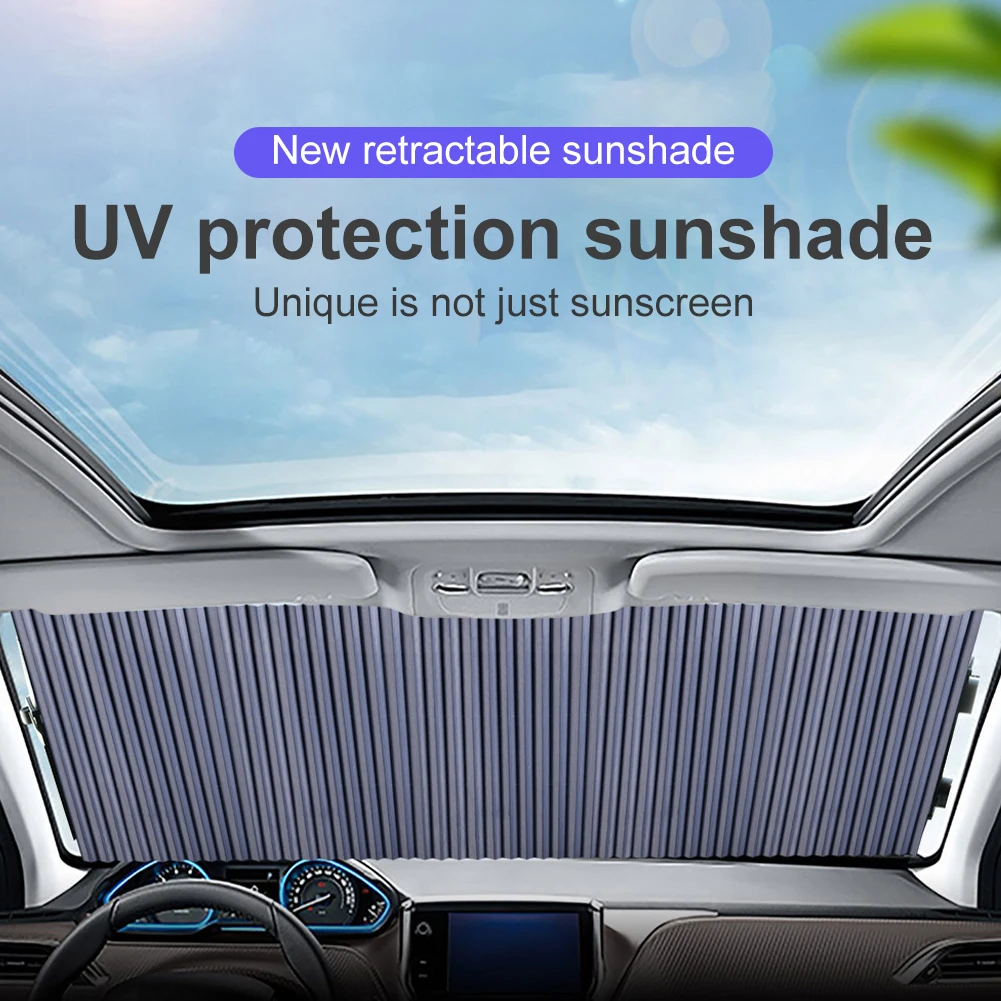 

Car Windshield Curtain Retractable Set Folding Car Sunshade Cover Reflective Film Curtains Anti-UV Car Sun Shade 45cm/65cm/70cm