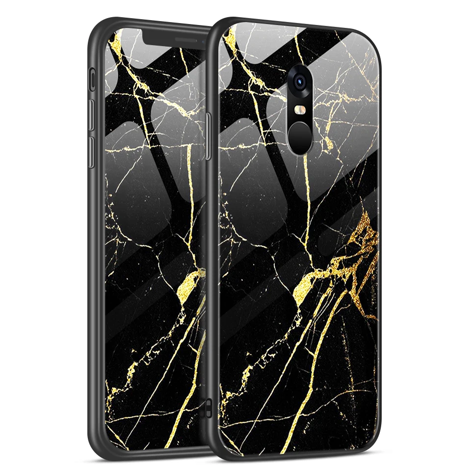 W149 Для Xiaomi Redmi Note 4/4X роскошный чехол из закаленного стекла для Remi Note 4 Pro CN Version/4 Gobal Version Fashion Soft Edge Shell - Цвет: W149
