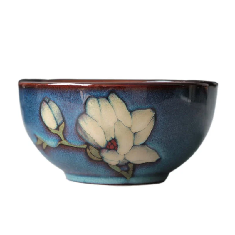 Керамическая тарелка с ручной росписью Тарелки в стиле ретро Для сервировки