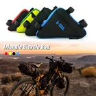 Разноцветные Аксессуары для велосипеда, оригинальная Водонепроницаемая треугольная велосипедная сумка, велосипедные сумки, передпосылка с карманом для велосипеда