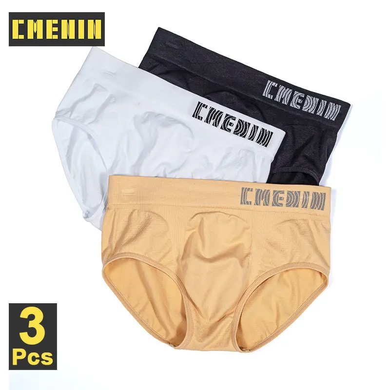 

CMENIN 3Pcs Sexy Man's Underwear Briefs Underpants Comfortable Men's Briefs Bikini Gay Underwear Innerwear Cuecas Panties CM102