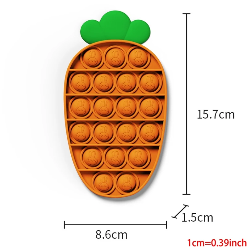 

Push-Pop Bubble Fidget Sensory Toy, Silicone Squeeze Sensory Toy for Kid Adults