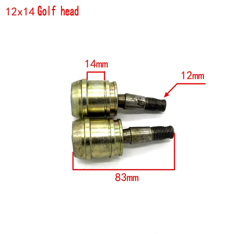 1 пара 12x14мм тяга коромысла шаровая Головка золото для ATV вверх и вниз стержень