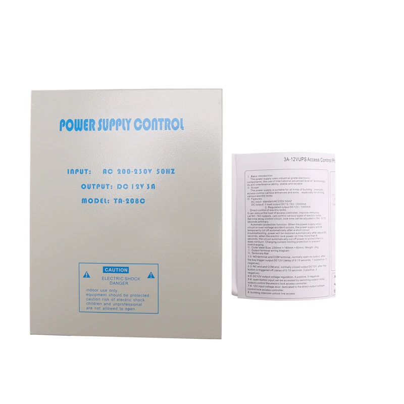 DC12V 3A 30W Door Access Control System Switch Power Supply AC AC220V Delay Time Max 15 Second Frequency | Электроника