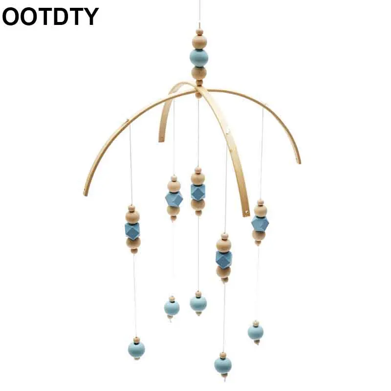 Детская погремушка с деревянными бусинами для кроватки подвесные игрушки
