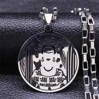 stainless steel mexican female painter necklace menwomen silver color chain necklace jewelry acero inoxidable n4070s06