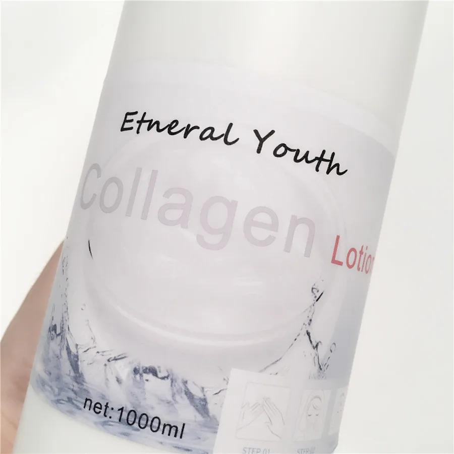 Fish Collagen Antioxidant Emulsion Lotion Anti-wrinkle Anti Aging Lotion Ageless Moisturizing 1000ml